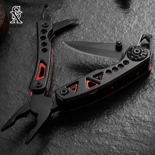 לדרמן מתקפל שחור אדום