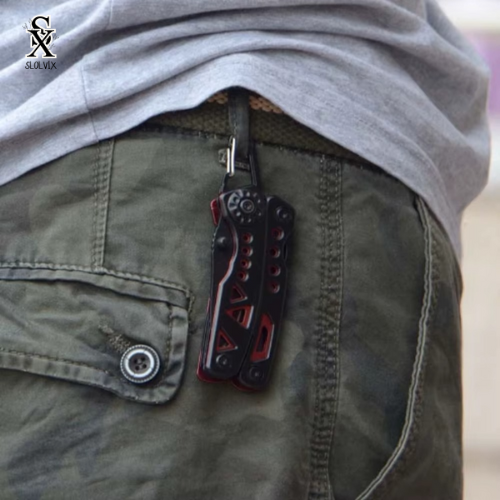 לדרמן מתקפל שחור אדום