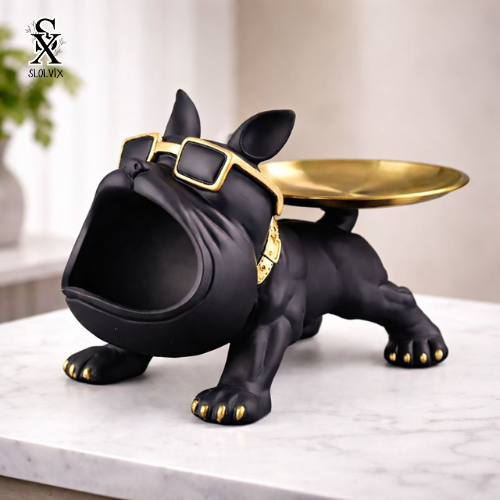 פיגורת בולדוג יוקרתית לעיצוב הבית