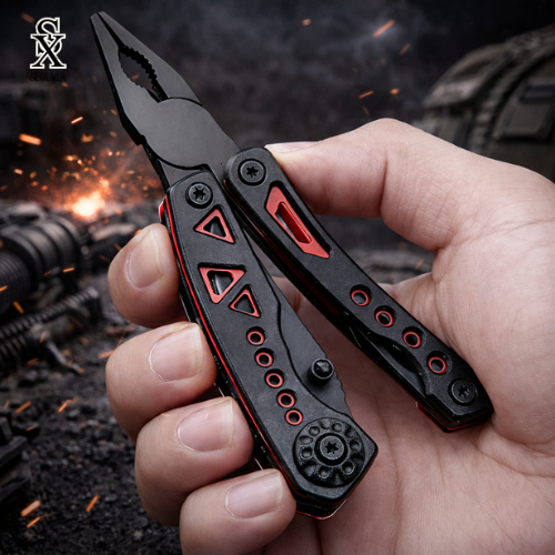 לדרמן מתקפל שחור אדום